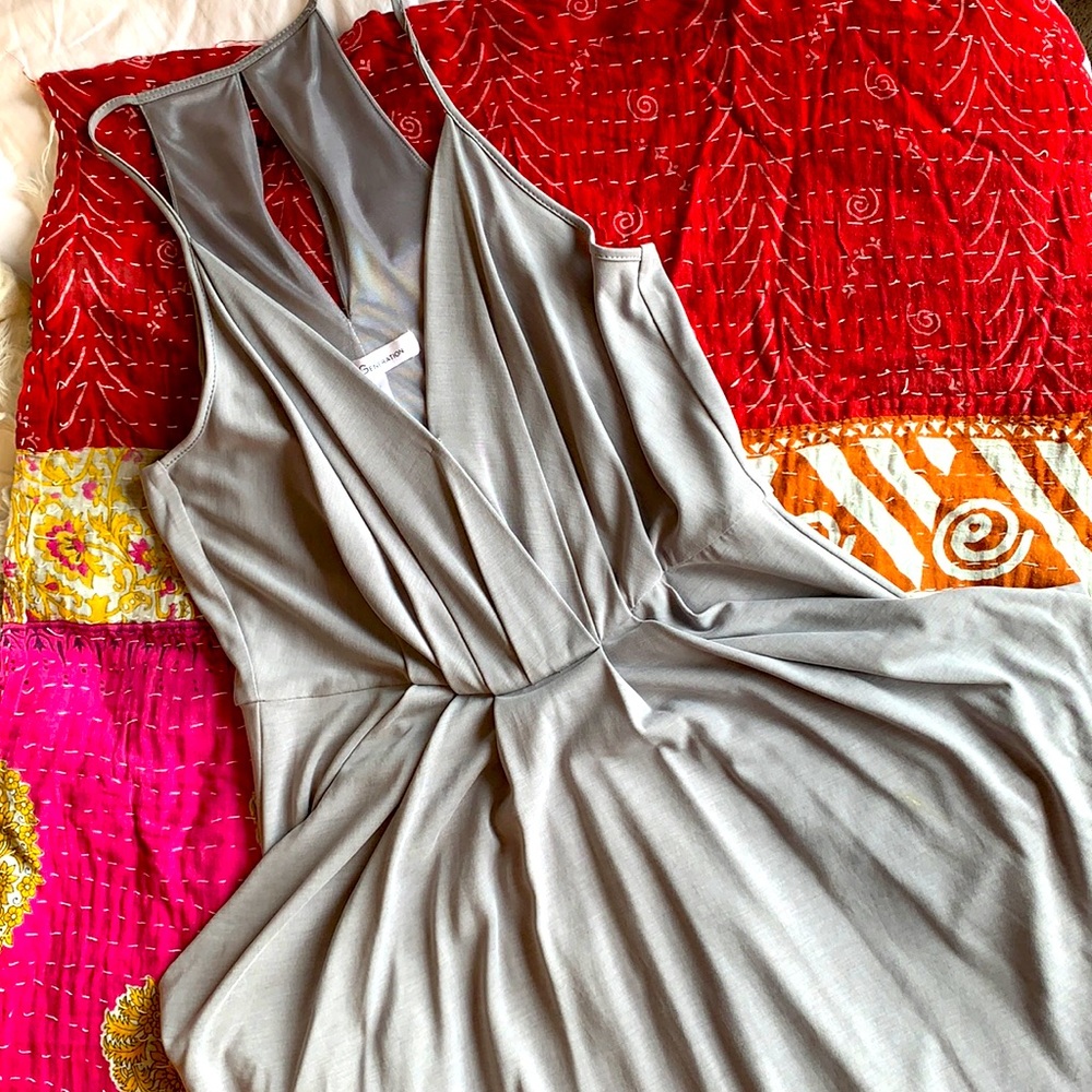 BCBG grey dress